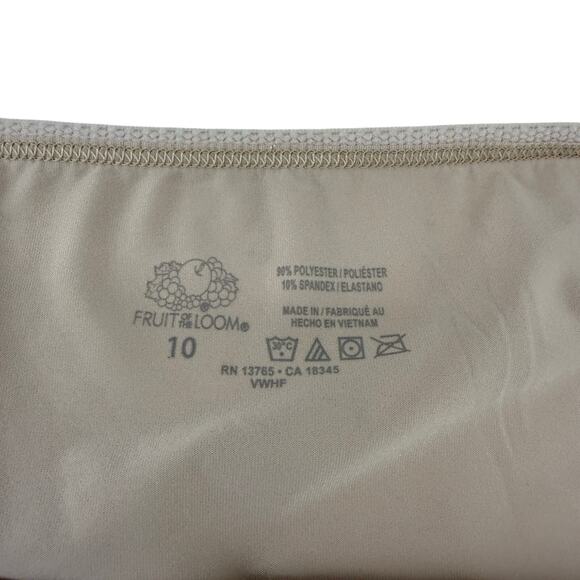Fruit of Loom Stretch Satin Panty Tan Womens Size 10 - Picture 2 of 5